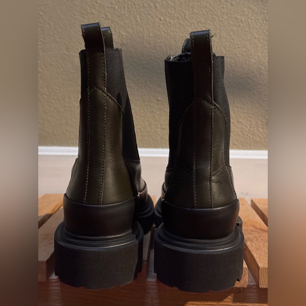 ALL SAINTS GREEN AND BLACK CHELSEA BOOT 7 37 - Picture 4 of 9